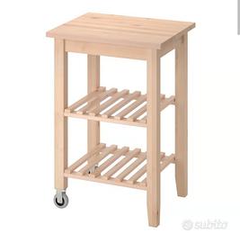 Carrello Bekvam legno di faggio ikea