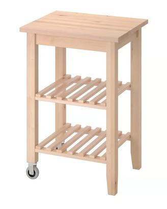 Carrello Bekvam legno di faggio ikea