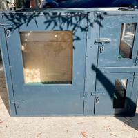 Trasportino per cani in legno 3 posti