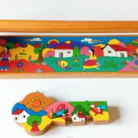 set portarotolo e portachiavi artigianale