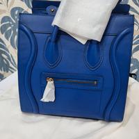 BORSA CELINE LUGGAGE MICRO BLU ROYAL BLUE NUOVA