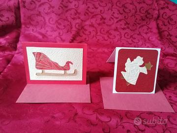 Biglietti d'auguri cartoline di Natale fatte a man