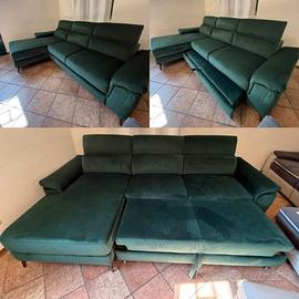 DIVANO CON PENISOLA E LETTO ESTRAIBILE ANTIMACCHIA