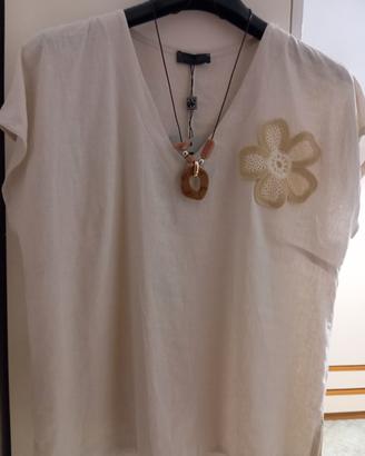 blusa in puro lino