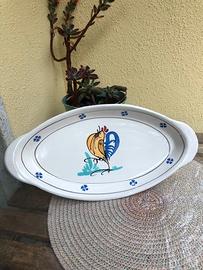Vassoio ceramica artigianato pugliese 
