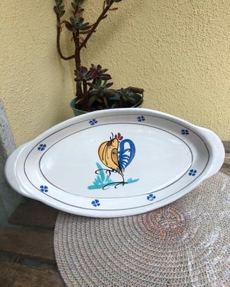 Vassoio ceramica artigianato pugliese 