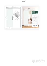 PORTA SCORREVOLE IN VETRO