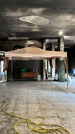 Gazebo pieghevole 3x3 con doppio tetto