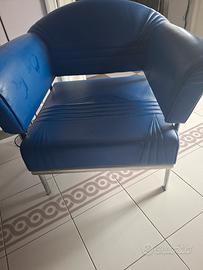 coppia poltrone di pelle buette