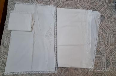Lenzuolo e Federe con Pizzo Burano