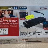 Decoder nuovo con cavo hdmi e telecomando