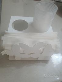 porta bicchieri e tovaglioli 'Amaison'