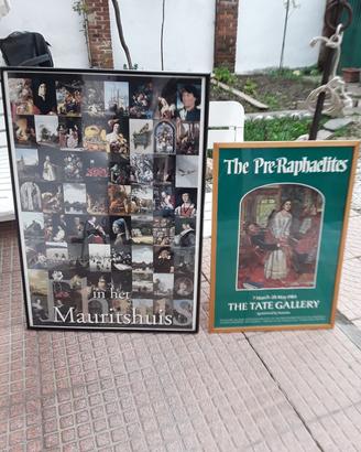 2 quadri stampe vintage più 2 cornici nuove