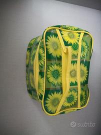 Beauty case girasoli pvc viaggio