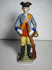 Statuina Soldato Porcellana Capodimonte 21x6x6cm 
