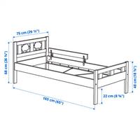 Letto Ikea Kritter con materasso