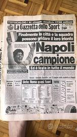 Giornale napoli maradona vintage