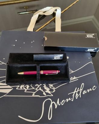 Penna Montblanc bordeaux con busta omaggio