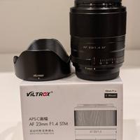 NUOVO Viltrox 23 mm F/1.4 per XF Fujifilm 23mm
