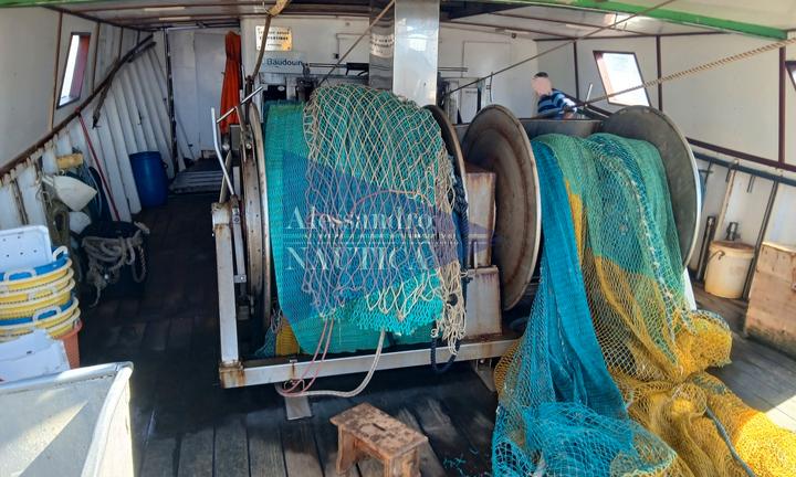 Motopesca peschereccio a strascico acciaio