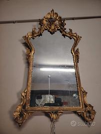 Specchiera dorata stile Luigi XVI