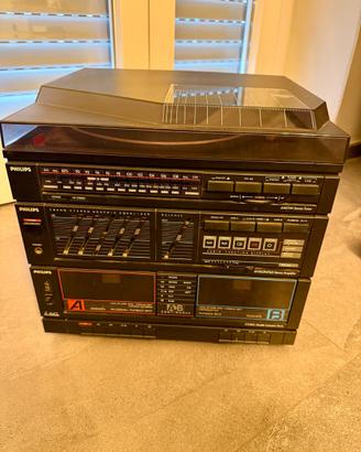 IMPIANTO HI-FI PHILIPS RETRÒ – DA RIPARARE / PEZZI