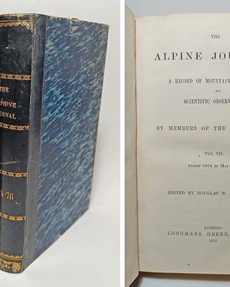 THE ALPINE JOURNAL due volumi 1874-76 e 1882-84
