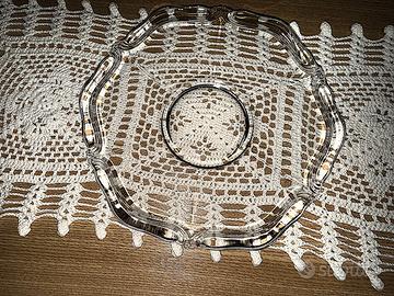 Centrotavola porta caramelle in vetro