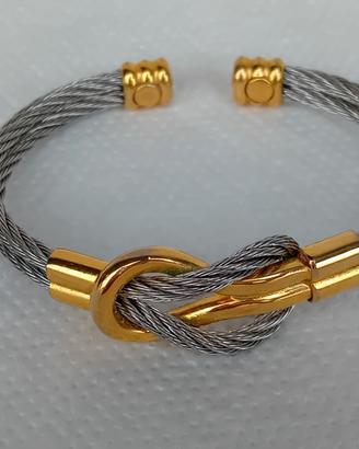 Bracciale bangle vintage nodo bitono🪢