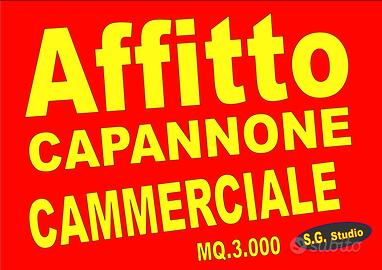Capannone commerciale con parcheggio