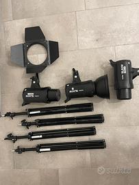 Set luci da studio Godox + treppiedi compatibili