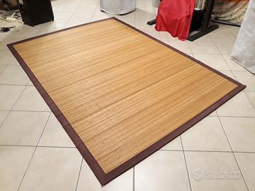 TAPPETO IN LISTELLI DI BAMBU'