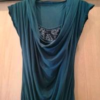 Vestito a tuta verde bottiglia nuova