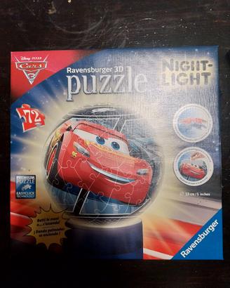 puzzle 3D Ravensburger-night light Saetta McQueen