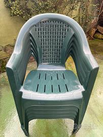 Sedie plastica da giardino