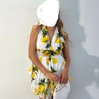 Vestito MOTIVI bianco limoni gialli