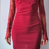 vestito capodanno rosso bordeaux 