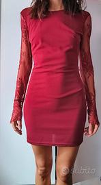 vestito capodanno rosso bordeaux 