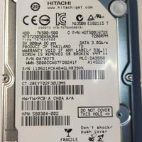 Hard Disk interno 2.5" 500Gb