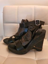 Sandali CASADEI denim e pelle 