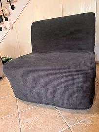Poltrona letto LYCKSELE MURBO IKEA Vansbro grigio