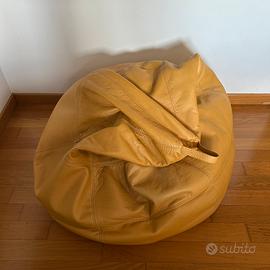 Pouf sacco in pelle
