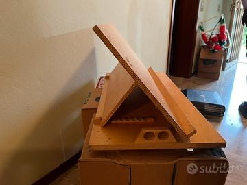 Leggio in legno regolabile