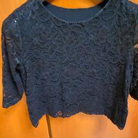 Camicetta da donna, pizzo nero