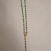 rosario in argento con pietre dure