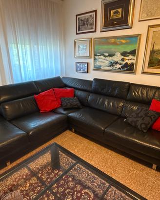 Divano in vera pelle