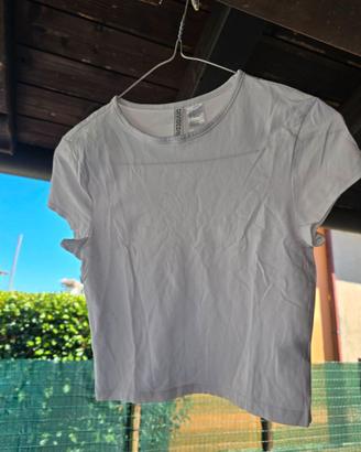 T-shirt H&M bianca bambina tg S H&M