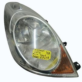 FARO ANTERIORE DESTRO NISSAN Note 1Â° Serie (06>08