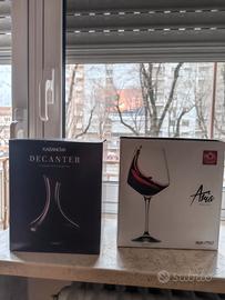 Decanter + 2 calici 