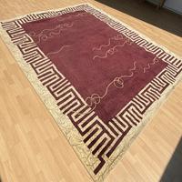 Tappeto Grande Beige e Rosso – 380 x 295 cm